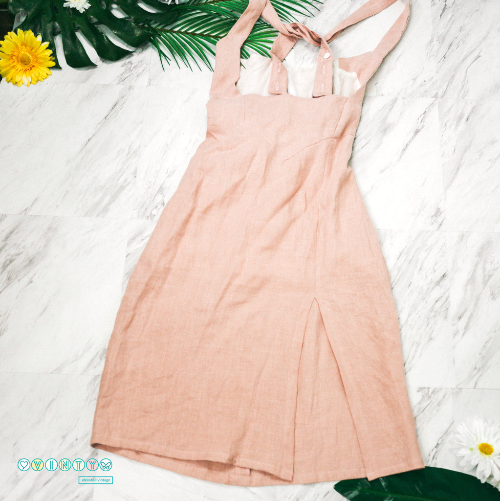 Pencil Skirt Pinafore Organic Linen